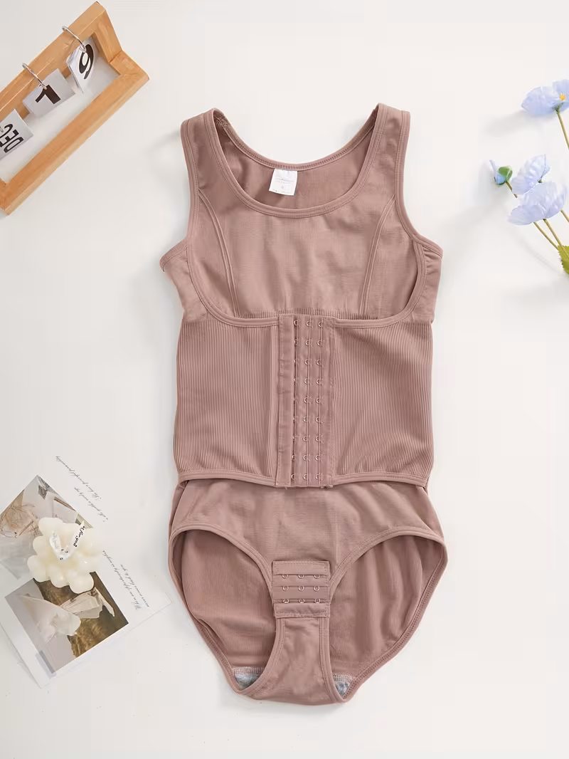 Hook-Fastened Bodysuit Shaper